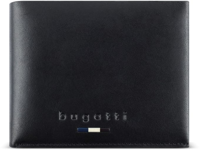 Bugatti Romeo Portemonnee RFID-bescherming Leer 11.5 cm - Jongens - Horizontaal - schwarz