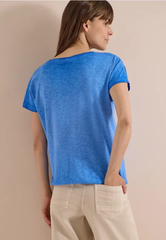 Shirt van geverfde jersey