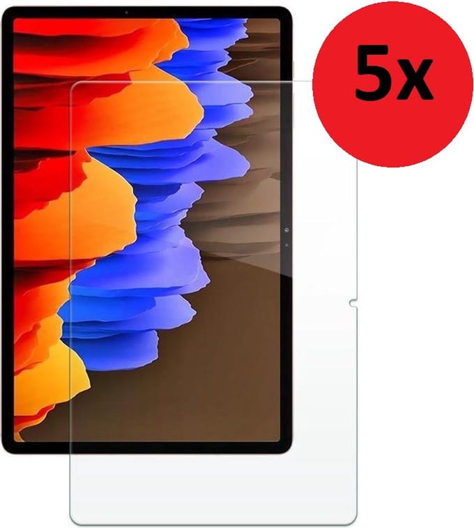Screenprotector Samsung Galaxy Tab A7 2020 - Samsung Tab A7 2020 Screen protector - 10.4 inch - Beschermglas Tempered Gehard Glas 5x