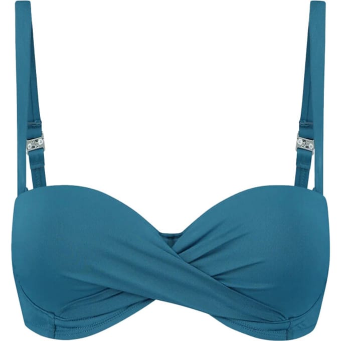 Beachlife padded wired bikini top in de kleur groen.