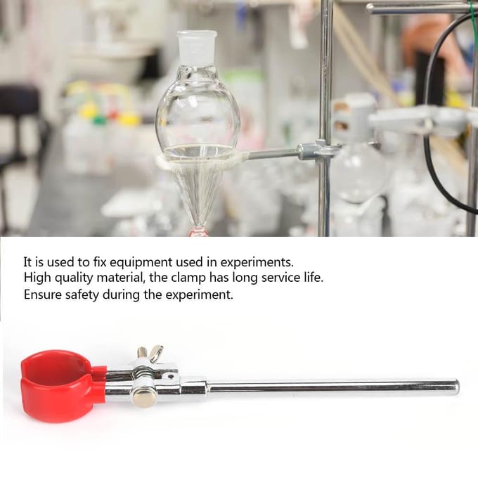 Laboratorium Onderwijsinstrument Lab Kolf Klem Clip Fixeergereedschap Experiment Accessoire white