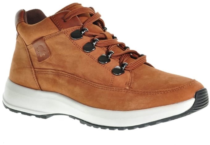 Cognac Sneaker Dames Hoog Caprice maat 39