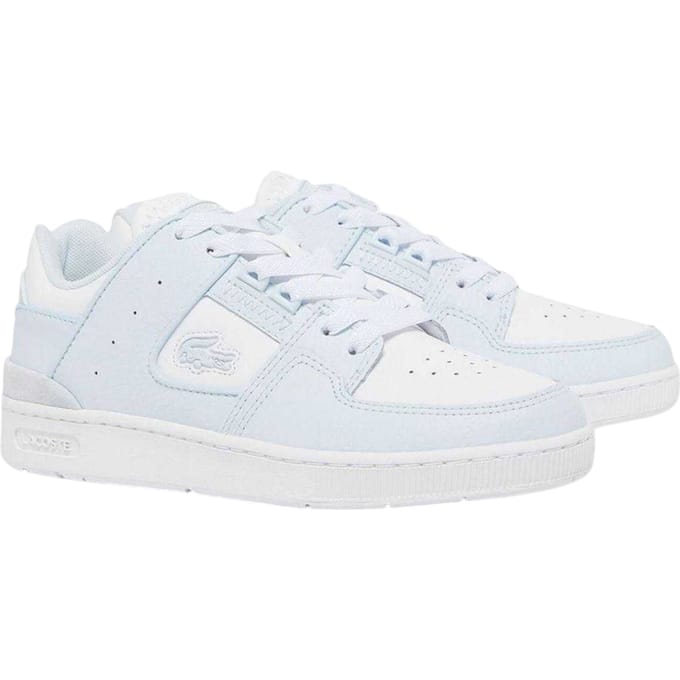 Lacoste Dames/Dames Court Cage Leren Trainers (Blauw/Wit)