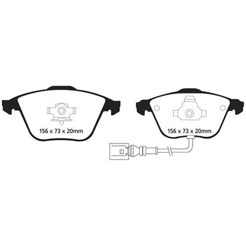 Remblokkenset, schijfrem EBC BRAKES DP41594R