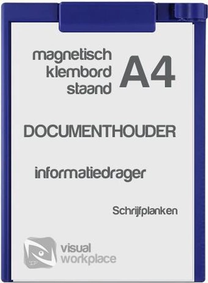 Klembord magnetisch A4 (staand) - Blauw