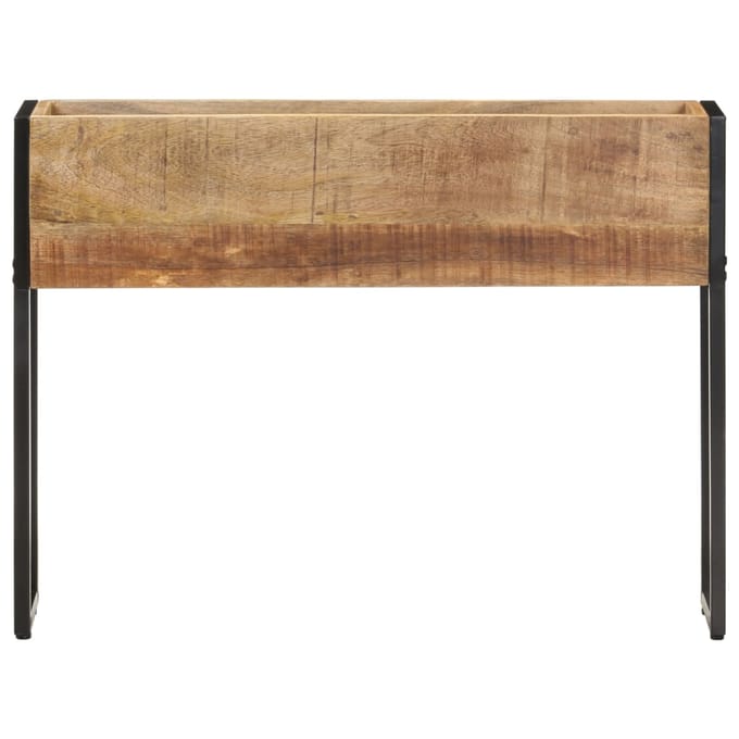 vidaXL - Plantenbak - 90x20x68 - cm - ruw - mangohout