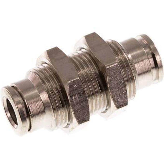 6mm Insteek Fitting Messing NBR Doorvoer [2 Stukken]