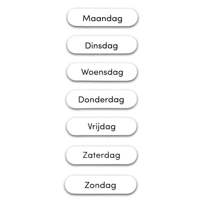 GreenStory - Sticky Marks - Dagen van de week