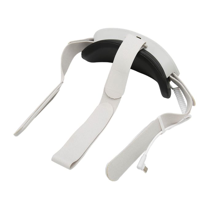 VR Hoofdband Verleng 3,5 uur tot 4 uur Speeltijd VR Oplaadband met 6000mAh Batterijpakket voor Oculus white