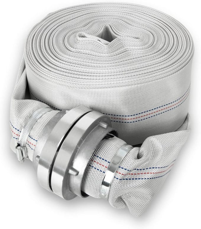 30 Meter Platte Brandslang met Storz-Koppeling 75mm Diameter