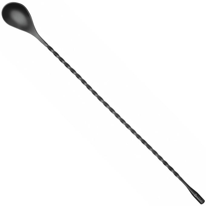 Bar Up Serie - Lange Cocktaillepel - 385 mm - Zwart