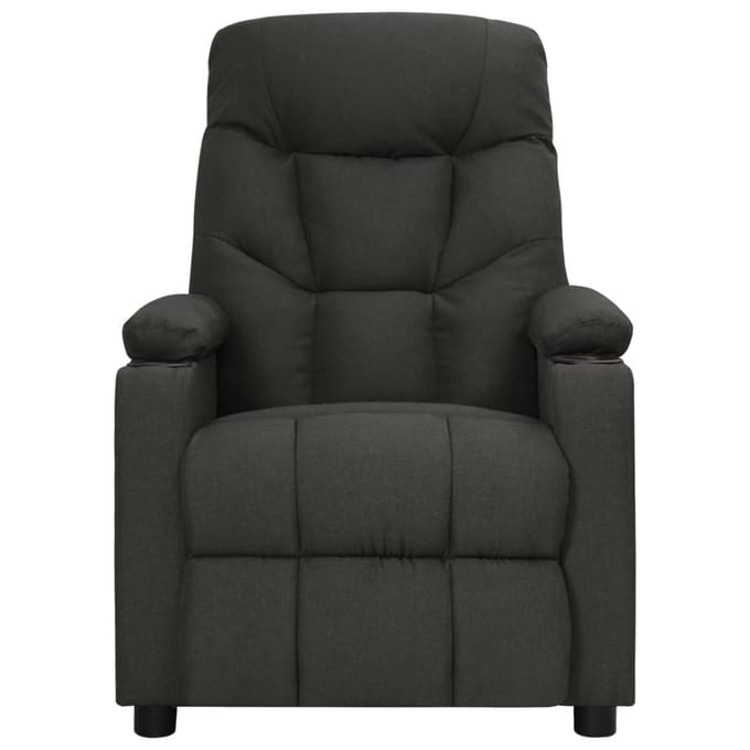 vidaXL - Massagestoel - elektrisch - stof - zwart