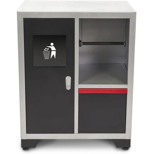 HBM Deluxe Afvalbak en Papierhouder Voor Werkplaatsinrichting