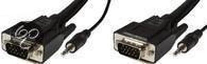 Microconnect - VGA (D-Sub);Jack (3.5mm) naar VGA (D-Sub);Jack (3.5mm) - 10 m - Zwart