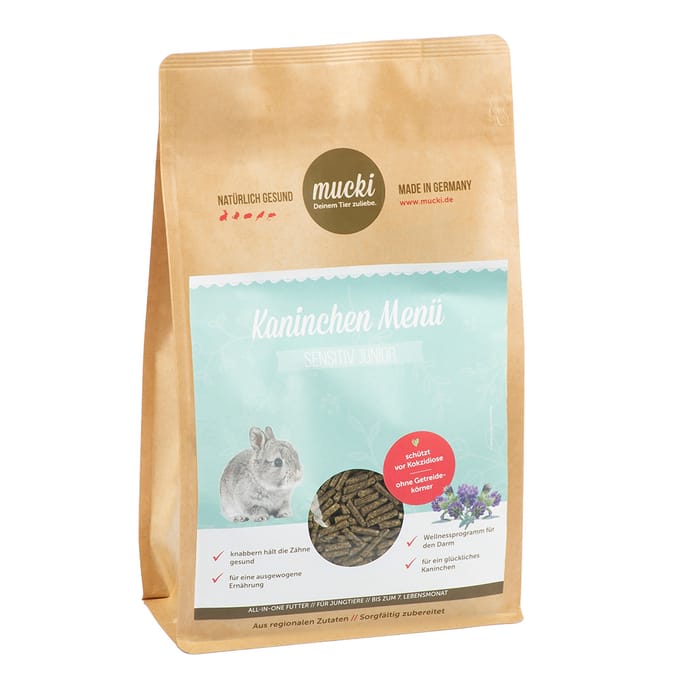 1 kg Mucki Menu Junior Konijn Sensitive konijnenvoer