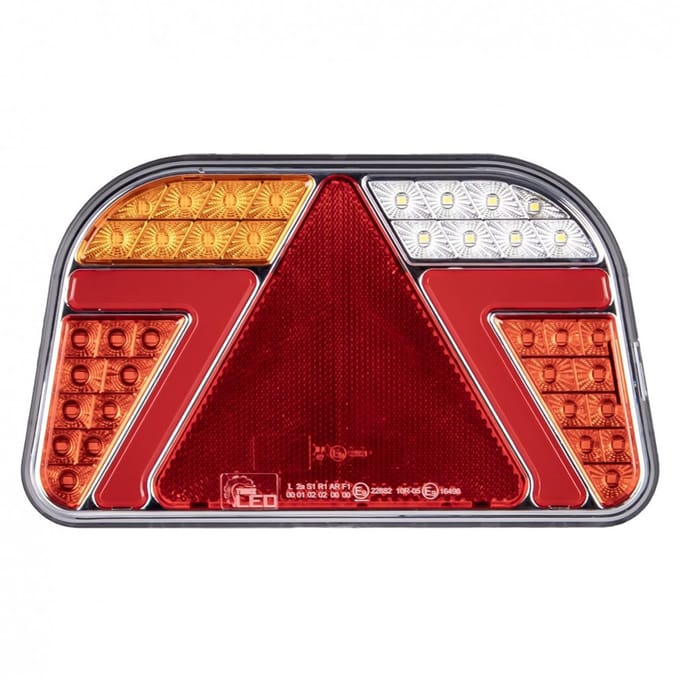 achterlicht led 82x led - links - 12/24 volt - ledlamp - achterlamp - trailerlamp