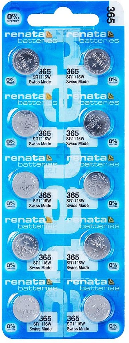 Horlogebatterijen Renata 365 Silver-Oxide 10 stuks