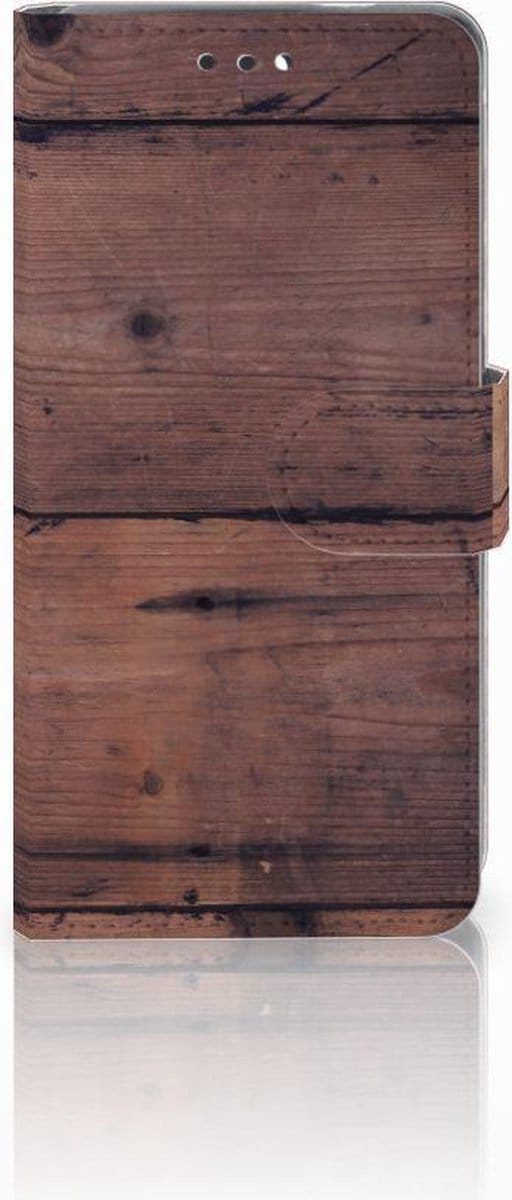 Nokia 3.1 (2018) Book Style Case Old Wood