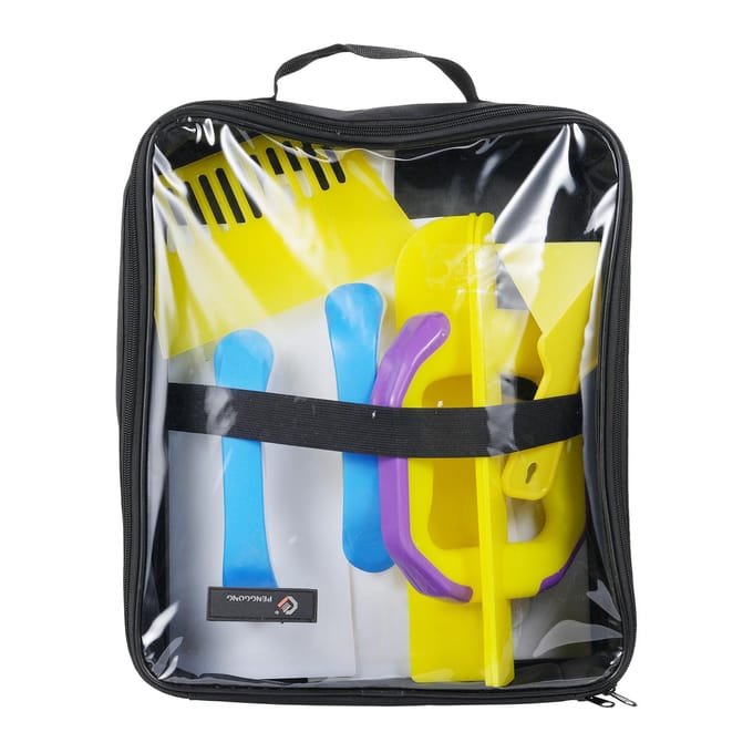 11-delige Gipsplaat Hoekgereedschapsset Binnen- en Buitenhoek Troffel Plastic Gipsplaat Hoekschraper 11 Pcs yellow