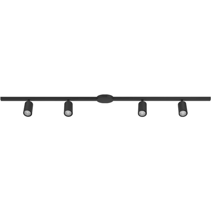EGLO Railset EASY TRACK, zwart, 4 x GU10-spots lengte 193 cm
