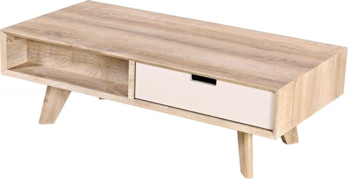 Salontafel met 2 laden MDF hout