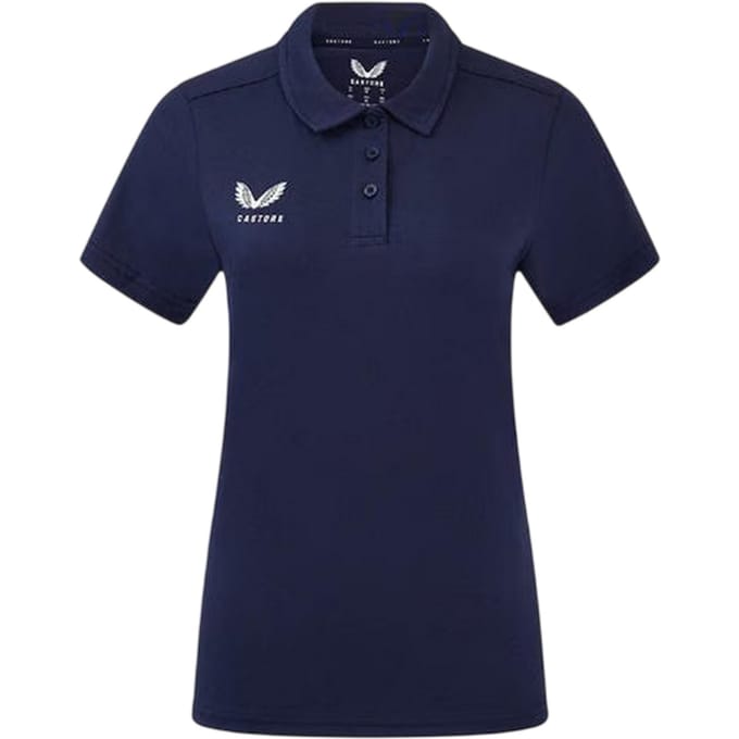 Castore Dames/Dames Logo Travel Poloshirt (Peacoat)