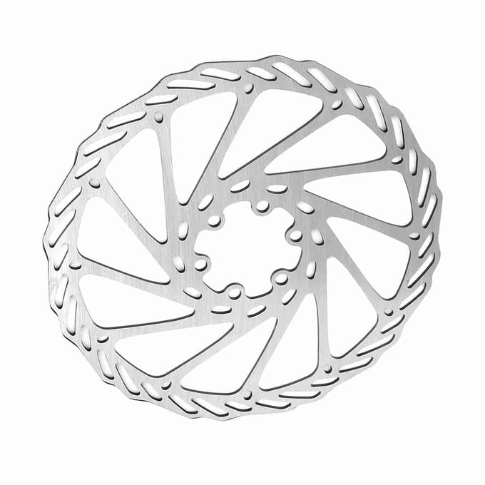 Mountainbike RVS Remschijf Fiets Remblok Remonderdeel (180 mm) white