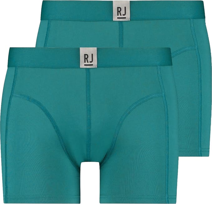 RJ Heren 2-Pack Boxershort Lange Pijp Smaragd
