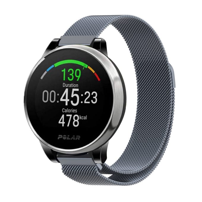 Polar Grit X Milanese band (space grey)