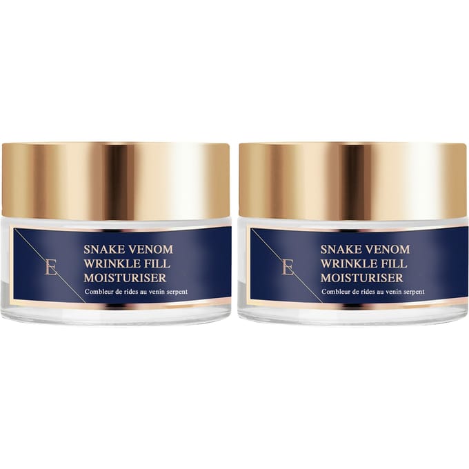 2x Wrinkle Fill Slangengif Moisturiser 50ml