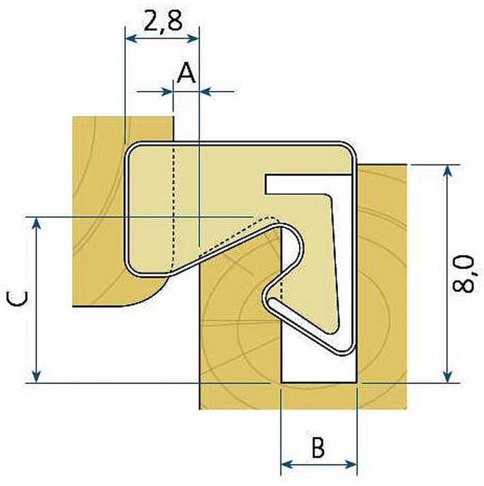 Q-Lon 3034 Groefbreedte 27-30mm per 7M Zwart