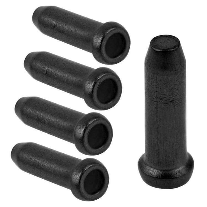 Accent - Fietskabeluiteinden - Aluminium - Zwart - 2,3 mm