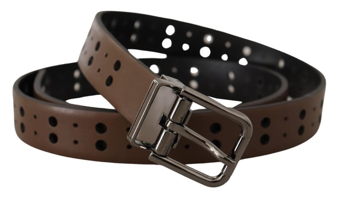 Geperforeerde Leren Riem