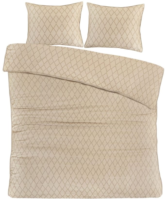 Papillon Axel Dekbedovertrek - Tweepersoons - 200x200/220 cm - beige