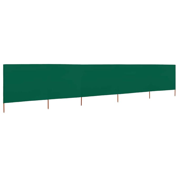 vidaXL - Windscherm - 5-panelen - 600x80 - cm - stof - groen