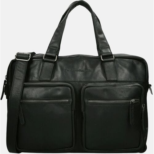 Chesterfield Misha Leren Laptoptas - 17 inch - Zwart