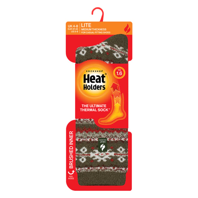 Dames Thermo Lite Patroon Sokken voor de Winter