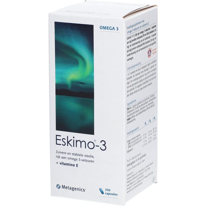 Metagenics Eskimo-3 - 250 Capsules - Visolie - Voedingssupplement