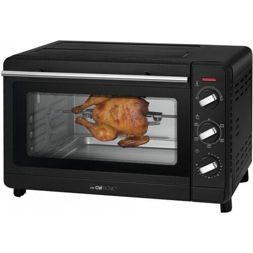 Clatronic MBG-3728 - Grill - 30 L, 1500 W, zwart roestvrij staal
