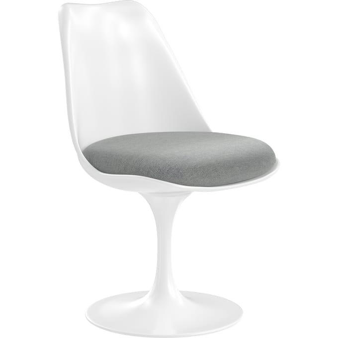 Knoll International Saarinen Tulip Stoel - Hallingdal 65 (116) - white grey - wit