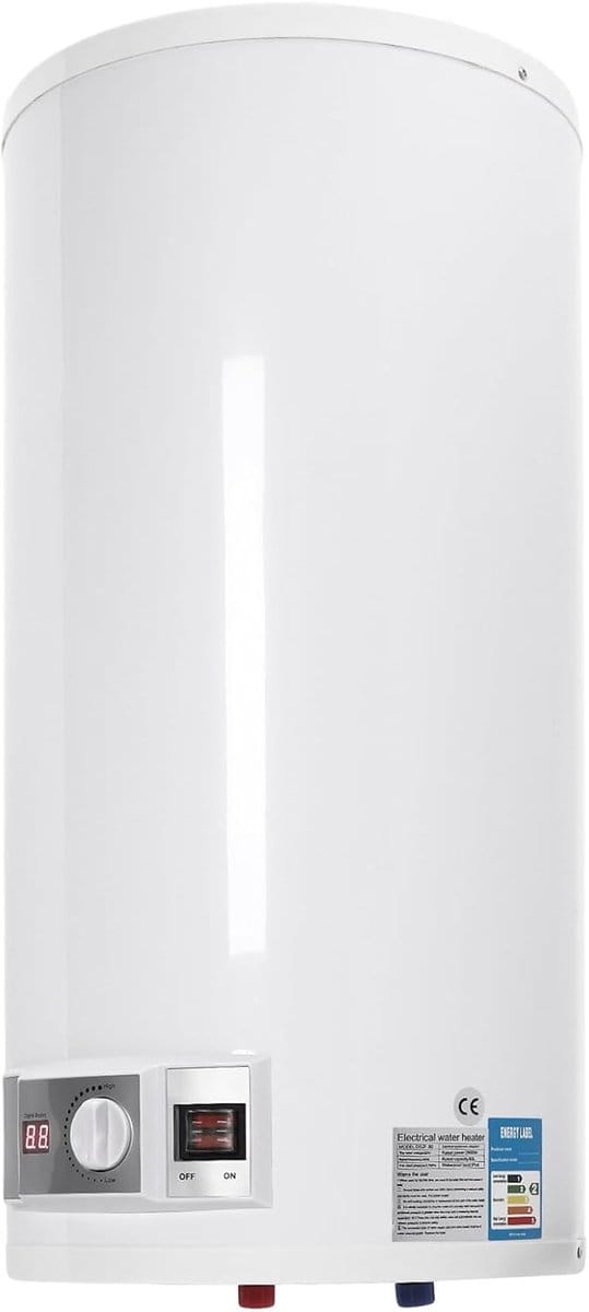 Warmwaterboiler - Opslagtank - Direct Warm Water - Instelbare Temperatuur - 80 Liter Capaciteit - Wit
