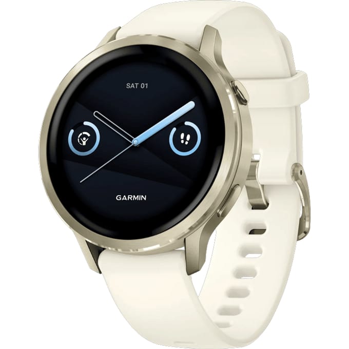 Garmin Venu 4 - Multisport smartwach - 41 mm - AMOLED - Goudkleurig/Creme