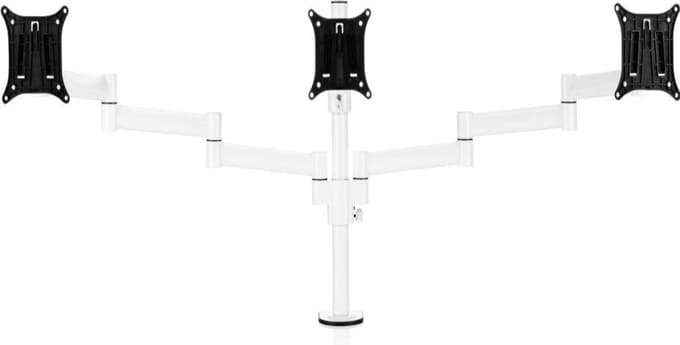 Monitorarm 3 schermen - Wit