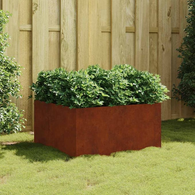 vidaXL - Plantenbak - 80x80x40 - cm - cortenstaal