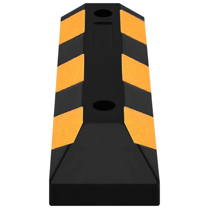 Vidaxl Reflecterende Parkeerstoppers, 2 Stuks, 56X15X10 Cm, Rubber