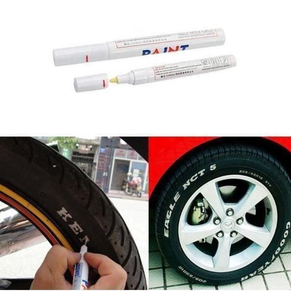 Feutre - MKK50 - Marqueur indélébile - Blanc - Pour pneus auto et moto wit