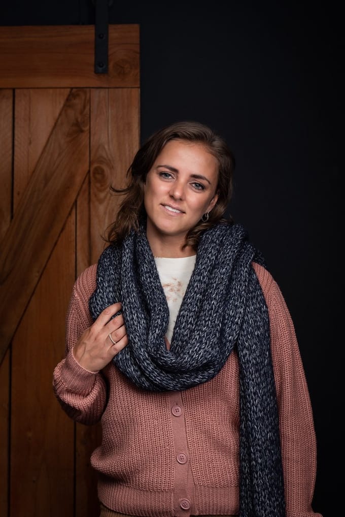 Dames Sjaal Antarctica - Oud zwart