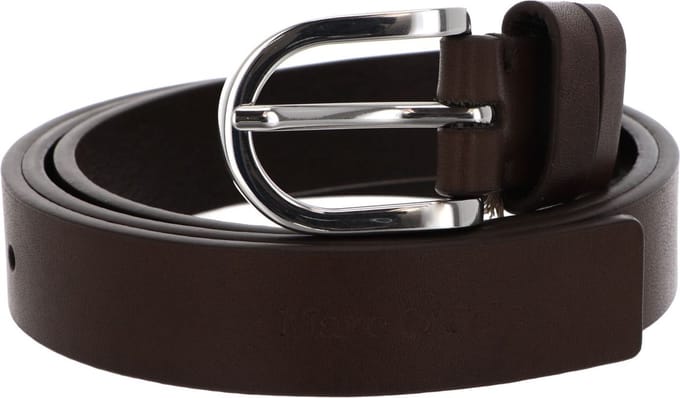 Marc O'Polo Leren Riem Heidi Ladies' Belt W85 Nutshell Brown Bruine