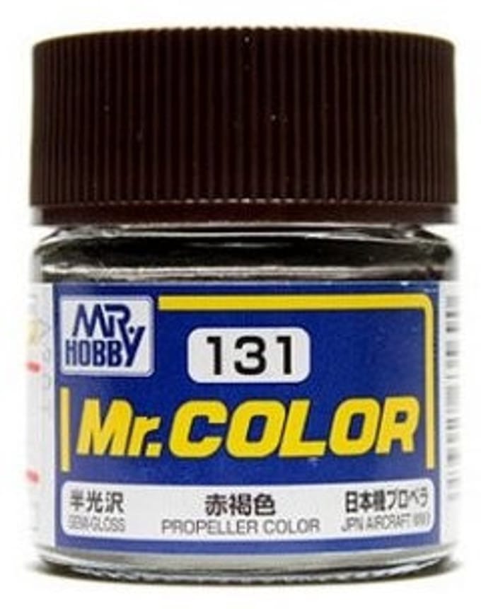 Gunze Mr. Hobby C-131 - Mr. Color 10 ml Red Brown II - Lacquer Modelbouwverf