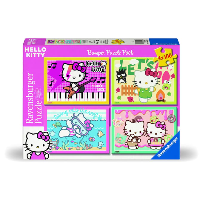 Top1Toys Puzzel Hello Kitty 4 in 1 100 stukjes